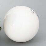 Пластиковый шар Sonder 20 см белый глянцевый