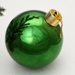 Пластиковый шар Sonder 20 см ярко-зеленый глянцевый