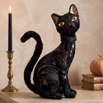 Декоративная фигура Черный Кот Мистик - Бархатный Сумрак 39 см