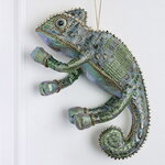 Подвесное украшение Хамелеон - Ecailles de Lumiere 25 см зеленый