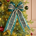 Бант на елку Smaragdine 40*23 см