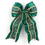Бант для декора Smaragdine 40*23 см