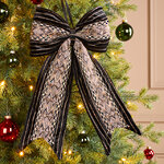 Бант на елку Velour de Minuit - Frostaria 40*23 см