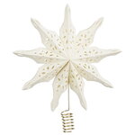 Верхушка на елку Вифлеемская Звезда - Ринальдо 25 см белая, бумага