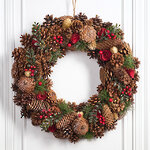 Венок из шишек Лесная Романтика 50 см