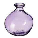 Стеклянная ваза Ронель 18 см лиловая