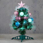 Оптоволоконная елка Cinderella 45 см, контроллер, ПВХ