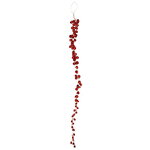 Новогоднее украшение Сосулька Ла Шерель 65 см красная, подвеска