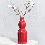 Керамическая ваза Сиракьюс 20 см красная