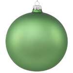 Стеклянный матовый елочный шар Royal Classic 15 см луговой зеленый