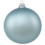 Стеклянный матовый елочный шар Royal Classic 15 см misty blue