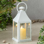 Декоративный подсвечник-фонарь Bilbao 29 см белый