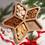 Деревянная менажница Capella - Звезда 28 см