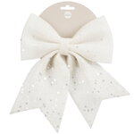 Бант на елку Feira 24*20 см белый