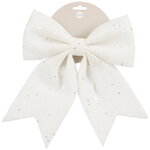 Бант на елку Feira 28*24 см белый
