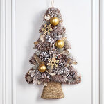 Декоративная елка из шишек Золотая Метель 44 см