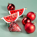 Набор елочных игрушек Bauble - Watermelon 6 см, 7 шт