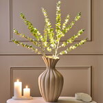 Светящаяся ветка Эвкалипт Майсана 90 см, 50 теплых белых LED ламп, таймер, на батарейках, IP44