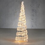 Светящаяся фигура Елка Lisburn 40 см, 45 теплых белых LED ламп, на батарейках, таймер, IP44