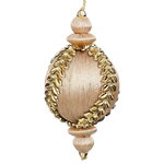 Винтажная елочная игрушка Royal - Golden Romance 8 см 