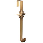 Крючок для венка на дверь Вифлеемская Звезда 38 см золотой