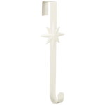 Крючок для венка на дверь Вифлеемская Звезда 38 см белый