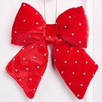 Бант для декора Bomont - Crystal Elegant 17*15 см алый