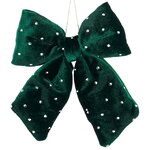 Бант для декора Bomont - Crystal Elegant 17*15 см изумрудный
