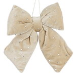 Бант на елку Bomont - Crystal Elegant 17*15 см кремовый