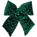 Бант для декора Bomont - Crystal Elegant 23*20 см изумрудный