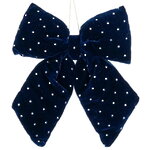 Бант на елку Bomont - Crystal Elegant 23*20 см синий