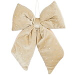 Бант на елку Bomont - Crystal Elegant 23*20 см кремовый