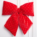 Бант для декора Bomont - Crystal Elegant 34*30 см алый