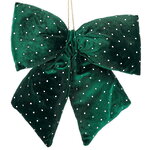 Бант на елку Bomont - Crystal Elegant 34*30 см изумрудный