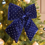 Бант на елку Bomont - Crystal Elegant 34*30 см синий