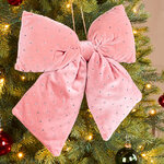 Бант на елку Bomont - Crystal Elegant 34*30 см пудровый