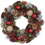 Новогодний венок из шишек Belper - Winter Symphony 34 см