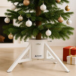 Подставка для елки 74*32 см, высотой до 3.5 м, диаметр ствола до 15 см, белая