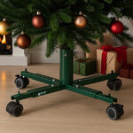 Передвижная подставка для елки высотой до 2.5 м, диаметр ствола до 3.5 см, металл