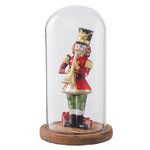 Новогодняя статуэтка в клоше Гвардеец - Retro Christmas 22 см, стекло