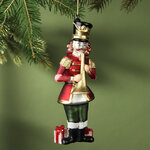 Стеклянная елочная игрушка Гвардеец - Retro Christmas 17 см