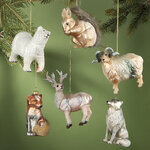 Набор стеклянных елочных игрушек Arctic Tale 13 см, 6 шт