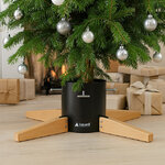 Подставка для елки 63*18 см, высотой до 3 м, диаметр ствола до 12 см, черная