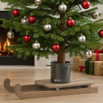 Подставка для елки Новогодние Сани высотой до 3 м, диаметр ствола до 13 см, коричневая