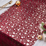 Новогодняя дорожка Vellure Rosso - Звёздочки 270*48 см