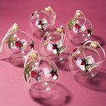 Набор стеклянных шаров Colibri Magique 8 см, 6 шт