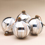 Набор стеклянных шаров Divorze Marrone 10 см, 4 шт