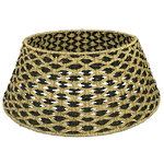 Плетеная корзина для елки Black Jute - Artisan Weave 75*27 см, складная