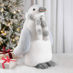 Декоративная фигура Пингвин Шелди в шарфе - Ice Heart 38 см