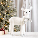 Декоративная фигура Олень Тоффи в шарфе - Ice Heart 39 см